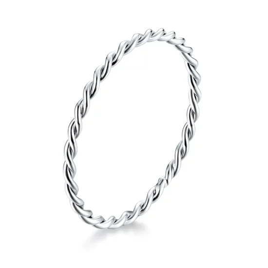 Pandora Style Silver Slim Ring - SCR640