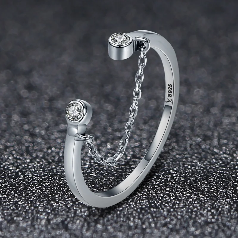 (image for) Pandora Style Silver Smile Face Open Ring - SCR216 - View 5