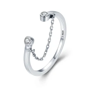 Pandora Style Silver Smile Face Open Ring - SCR216 (image for) Pandora Style Silver Smile Face Open Ring - SCR216
