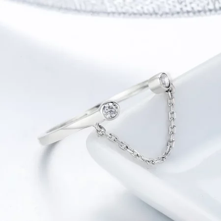 Pandora Style Silver Smile Face Ring - SCR216