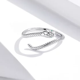 Pandora Style Silver Snake Open Ring - SCR666 Pandora Style Silver Snake Open Ring - SCR666