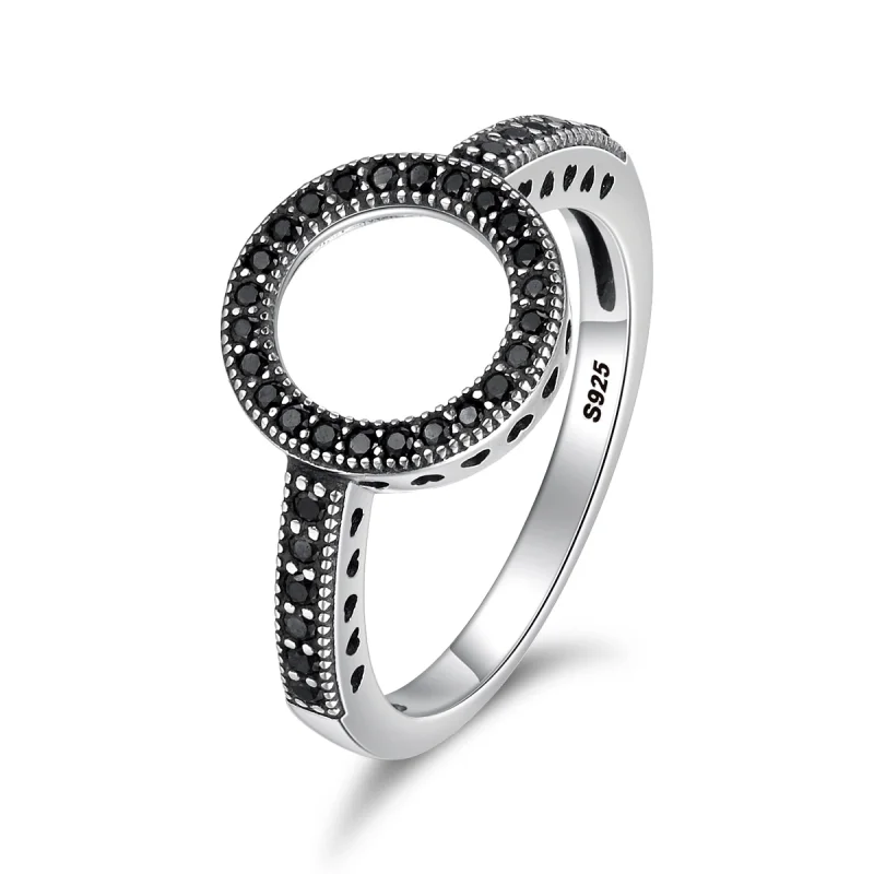 (image for) Pandora Style Silver Sparkling Halo Ring - SCR112 - Product Image