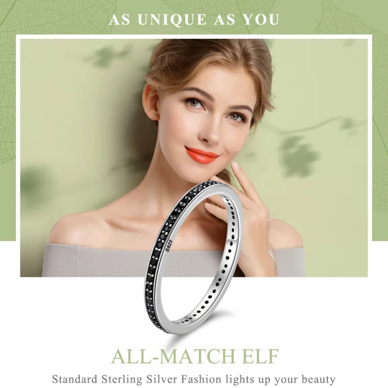 (image for) Pandora Style Silver Sparkling Pots Ring - SCR114 - View 2