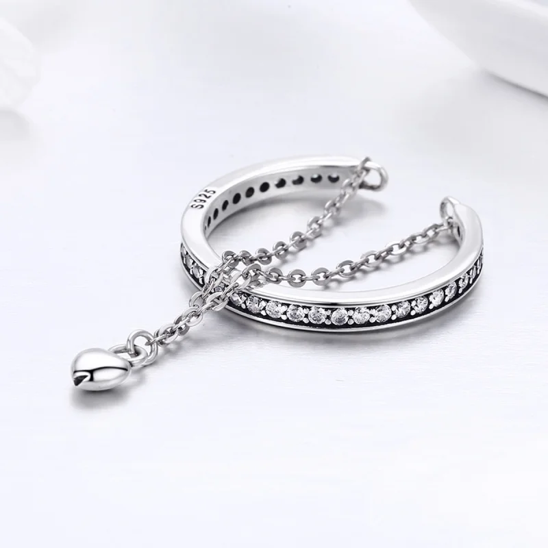 (image for) Pandora Style Silver Special One Open Ring - SCR291 - View 5