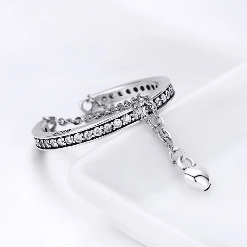 (image for) Pandora Style Silver Special One Open Ring - SCR291 - View 7