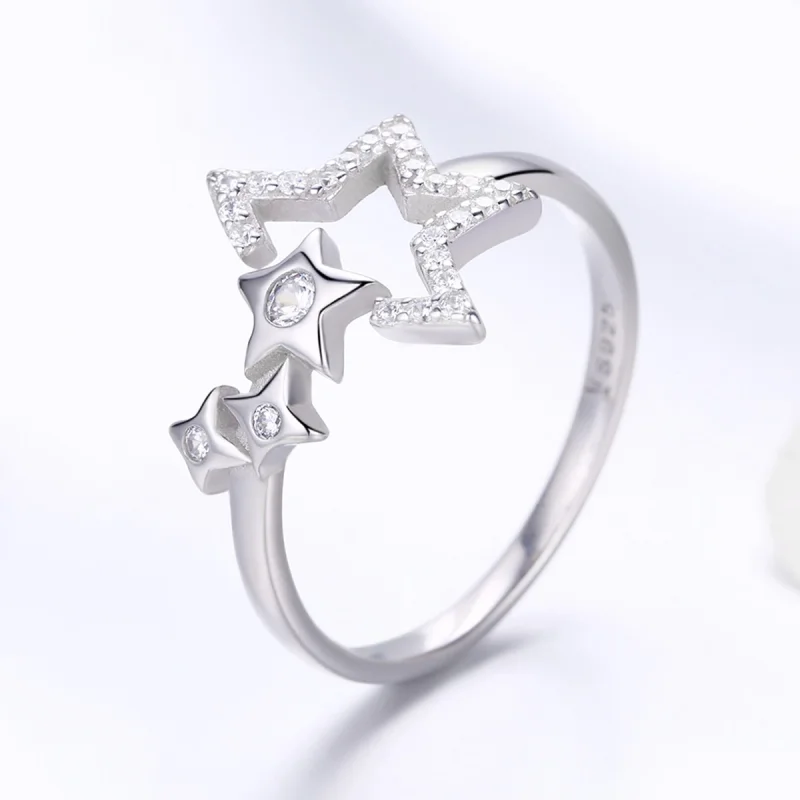 (image for) Pandora Style Silver Star's Waitting Ring - SCR452 - View 4