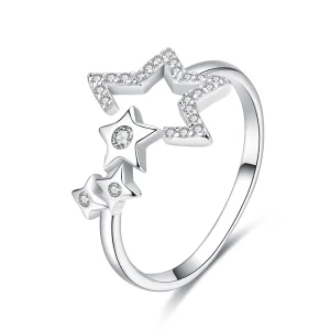 (image for) Pandora Style Silver Star's Waitting Ring - SCR452