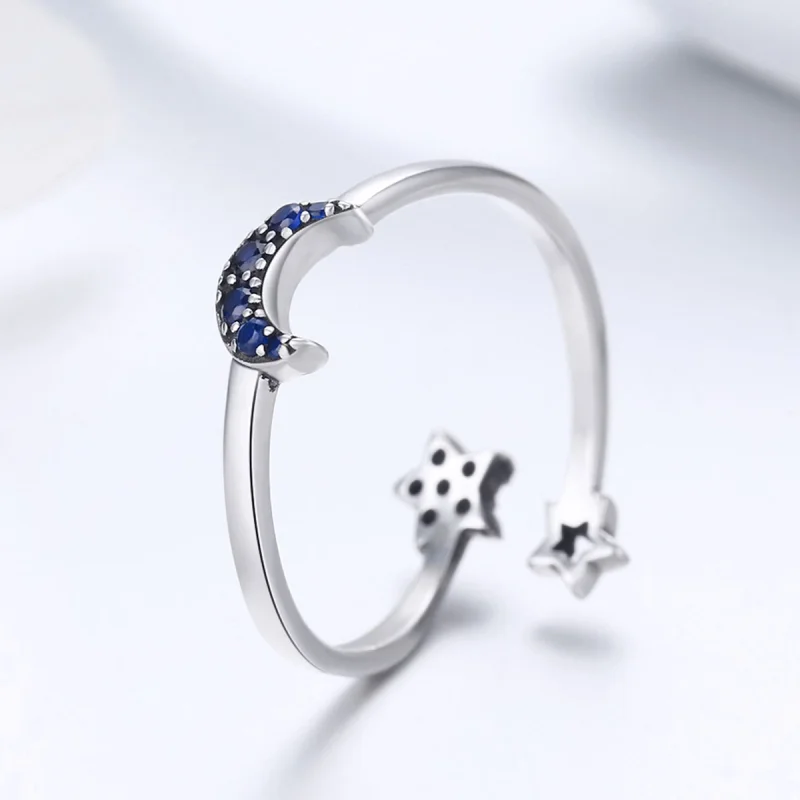 (image for) Pandora Style Silver Starry Sky Open Ring - SCR437 - View 4