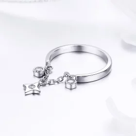Pandora Style Silver Starry Sky Ring - SCR408 Pandora Style Silver Starry Sky Ring - SCR408