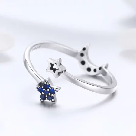 Pandora Style Silver Starry Sky Ring - SCR437