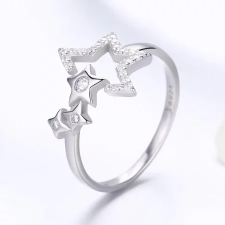 Pandora Style Silver Star's Waitting Ring - SCR452