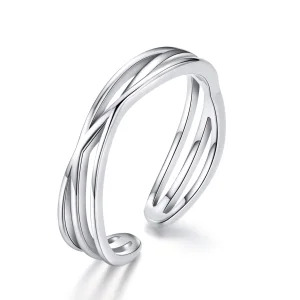 (image for) Pandora Style Silver Time Travel Open Ring - SCR483