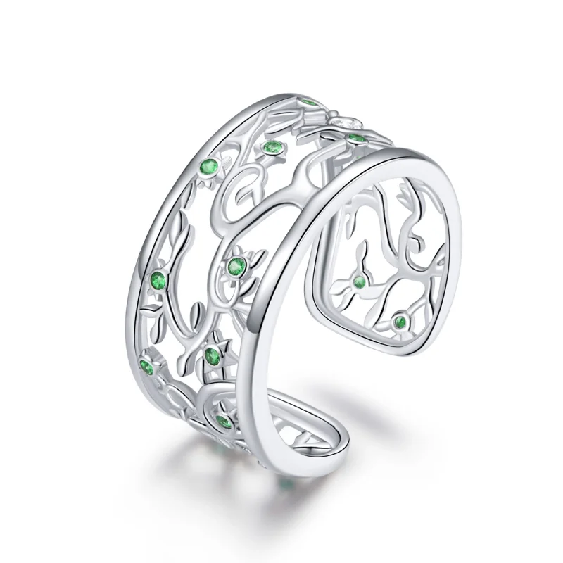 (image for) Pandora Style Silver Tree of Life Open Ring - BSR125 - Product Image