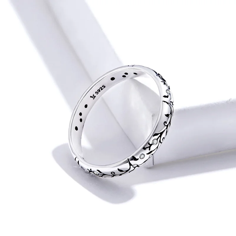 (image for) Pandora Style Silver Vintage Vine Ring - SCR659 - View 3