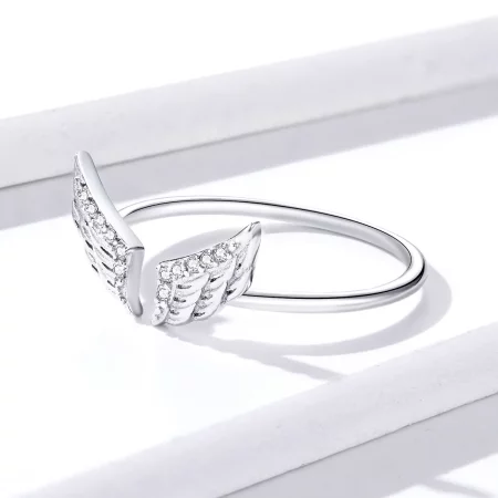 Pandora Style Silver Wings Open Ring - BSR108