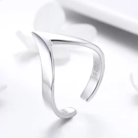 Pandora Style Silver Wishbone Ring - SCR470 Pandora Style Silver Wishbone Ring - SCR470