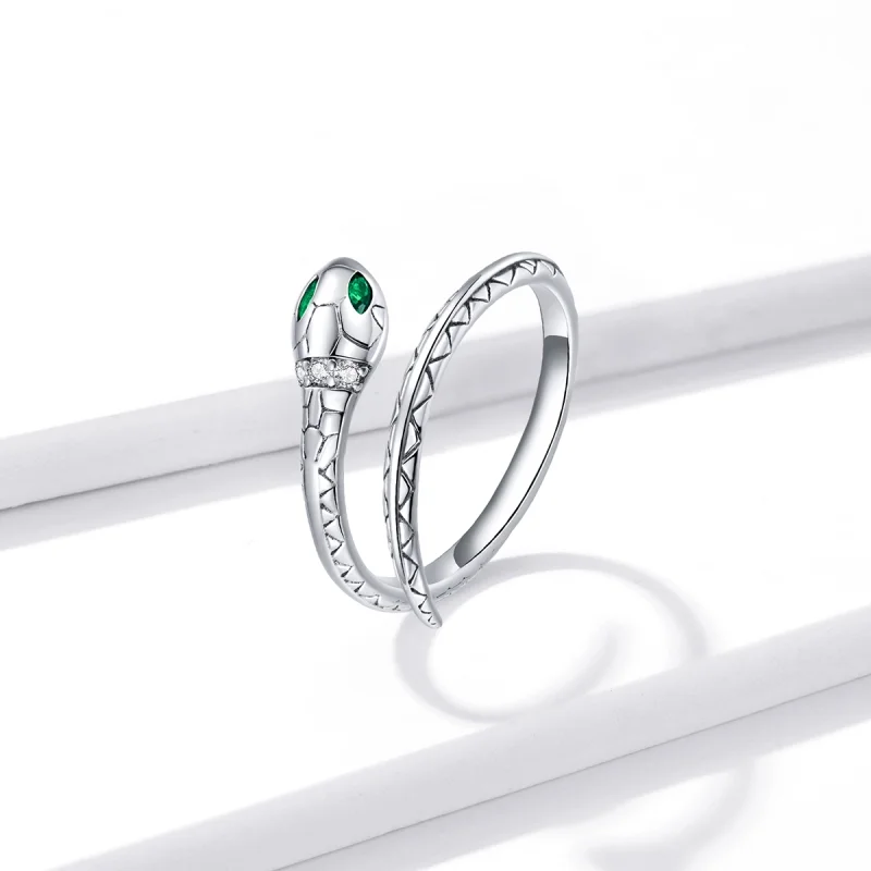 (image for) Pandora Style Snake Open Ring - BSR169 - View 2
