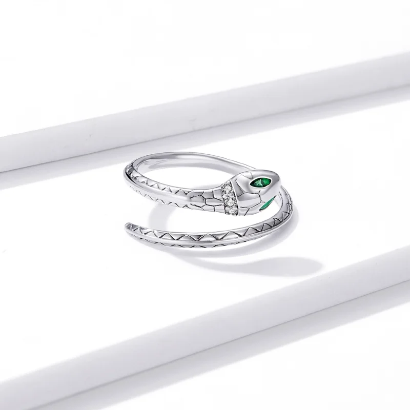 (image for) Pandora Style Snake Open Ring - BSR169 - View 4