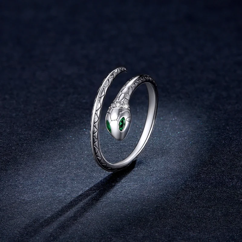 (image for) Pandora Style Snake Open Ring - BSR169 - View 5