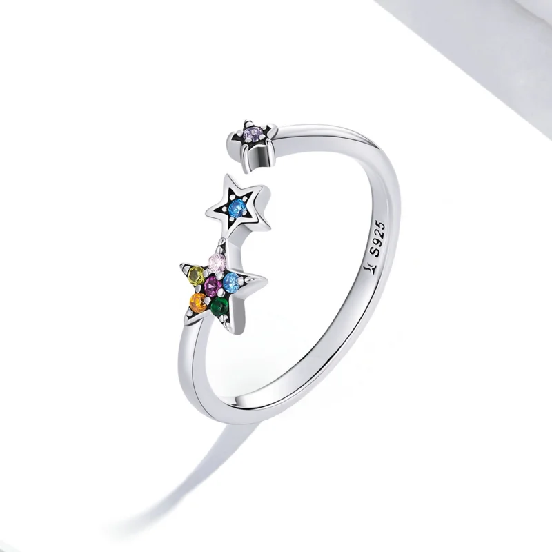 (image for) Pandora Style Star Open Ring - SCR769 - View 2