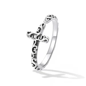 (image for) Pandora Style Vintage Cross Open Ring - VSR162