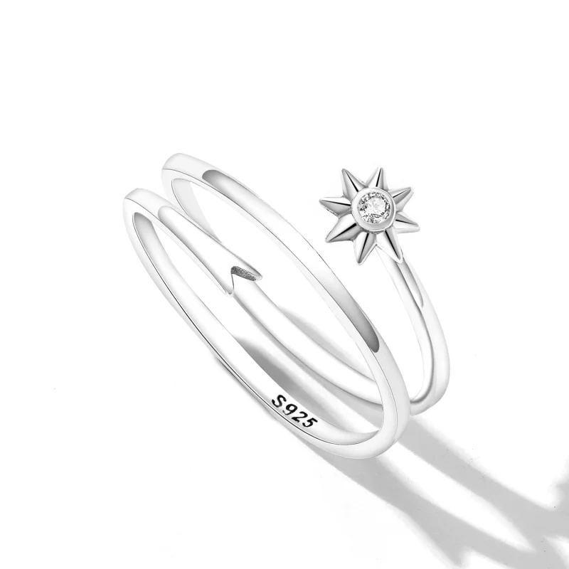 (image for) Pandora Style Wishing Meteor Open Ring - SCR810 - View 3