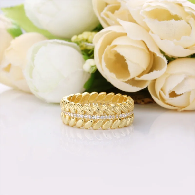 (image for) Grains of Energy Ring, PANDORA Shine™ & Clear CZ - 167698CZ - View 2