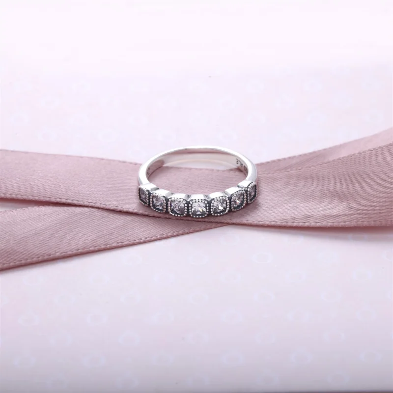 (image for) PANDORA Alluring Cushion, Clear CZ Ring - 191019CZ - View 3