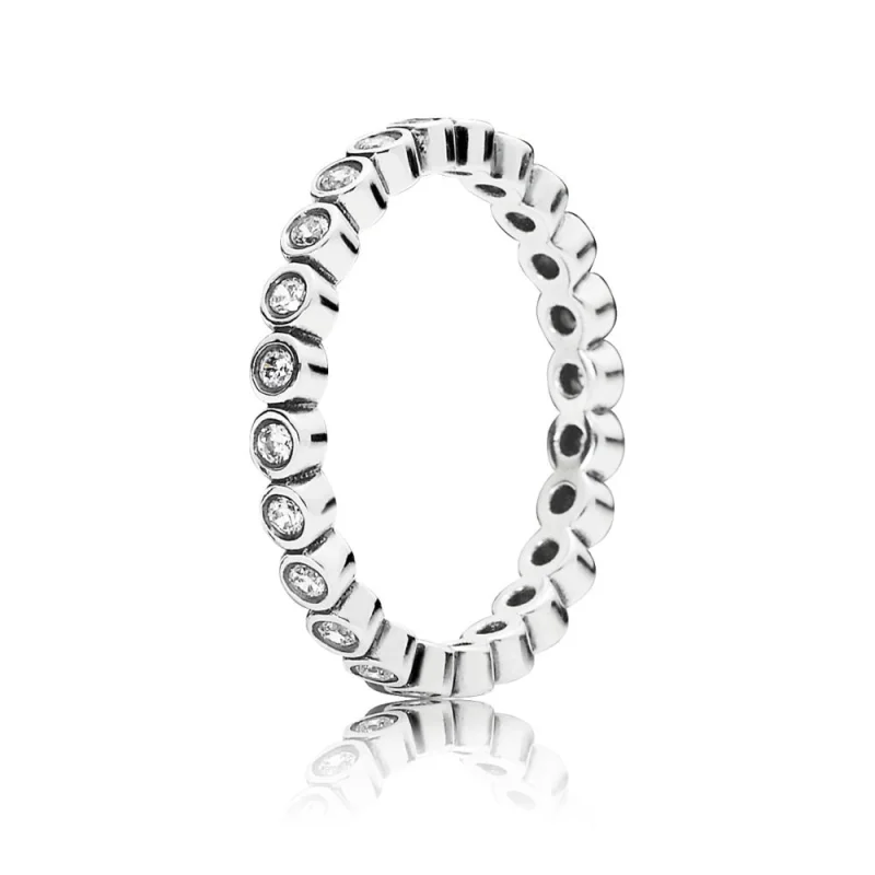 (image for) PANDORA Alluring Petite Brilliant Stackable Ring, Clear Cz - 190941CZ - Product Image