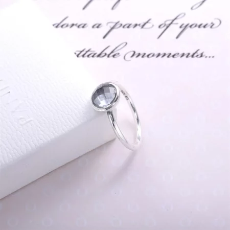 PANDORA April Droplet Birthstone Ring - 191012RC