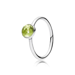 (image for) PANDORA August Droplet with Peridot Ring - 191012PE