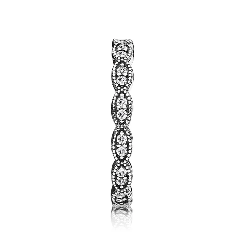 (image for) PANDORA Band of Shimmering Leaves Ring - 190923CZ - View 2
