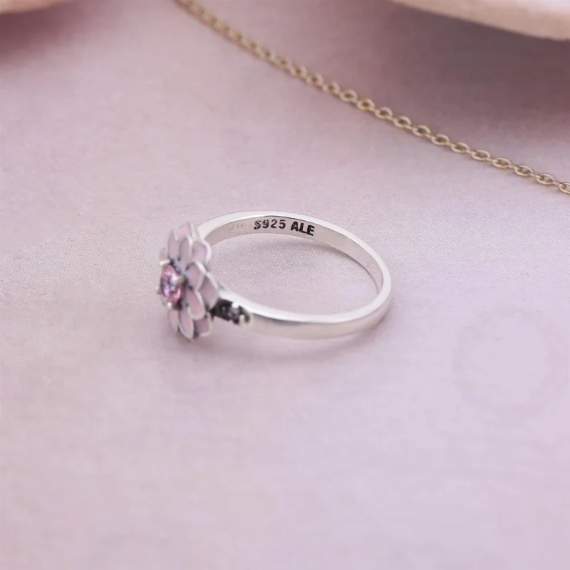 (image for) PANDORA Blooming Dahlia Enamel Ring - 190985NBP - View 3