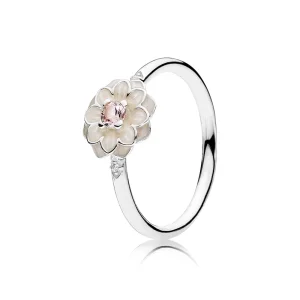 PANDORA Blooming Dahlia Enamel Ring - 190985NBP (image for) PANDORA Blooming Dahlia Enamel Ring - 190985NBP