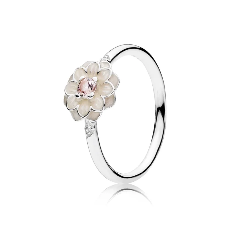 (image for) PANDORA Blooming Dahlia Enamel Ring - 190985NBP - Product Image