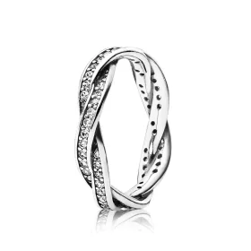 PANDORA Braided Pavé Ring - 190892CZ PANDORA Braided Pavé Ring - 190892CZ