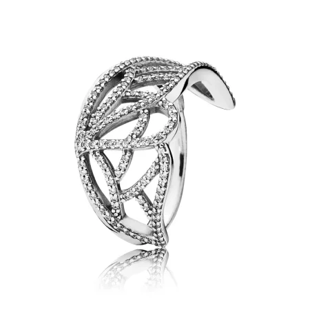 PANDORA Butterfly Wing Silver Ring With Cubic Zirconia - 190937CZ