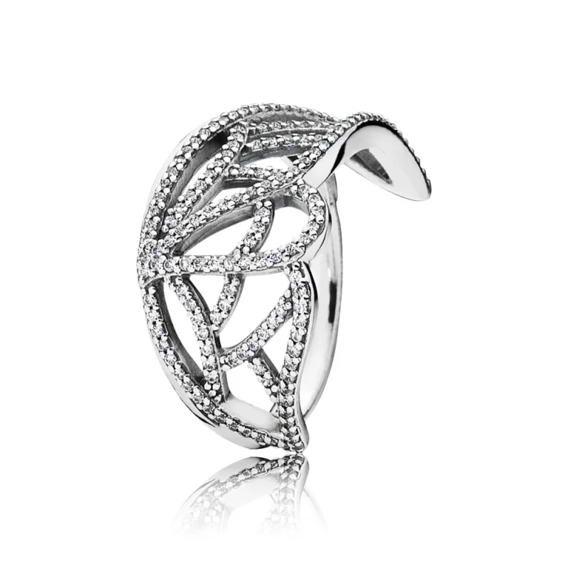 (image for) PANDORA Butterfly Wing Silver Ring With Cubic Zirconia - 190937CZ - Product Image