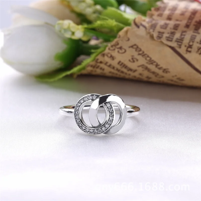 (image for) PANDORA Circles Clear CZ Ring - 196326CZ - View 2