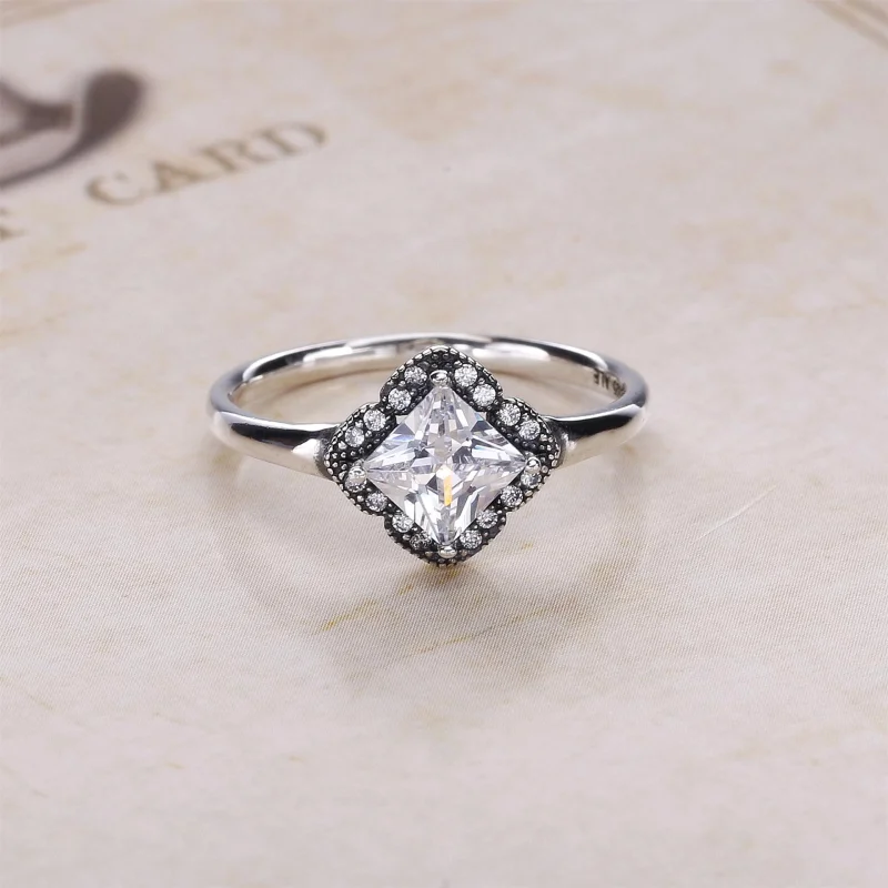 (image for) PANDORA Crystallised Floral Fancy Ring - 190966CZ - View 2