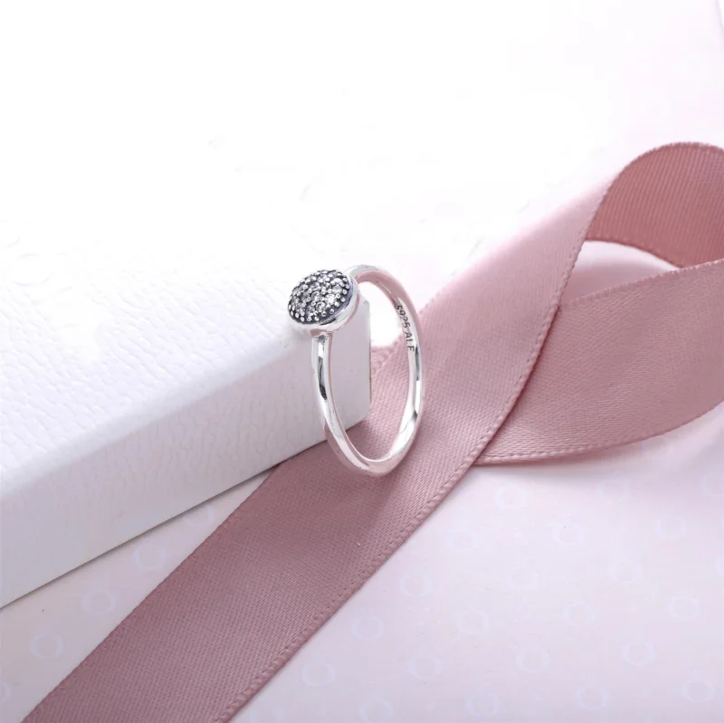 (image for) PANDORA Dazzling Droplet Pave Ring - 191009CZ - View 2