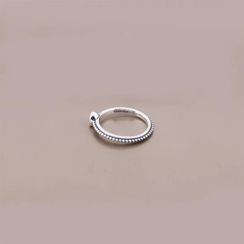 (image for) PANDORA Delicate Red Heart Ring - 190896SGR - View 3