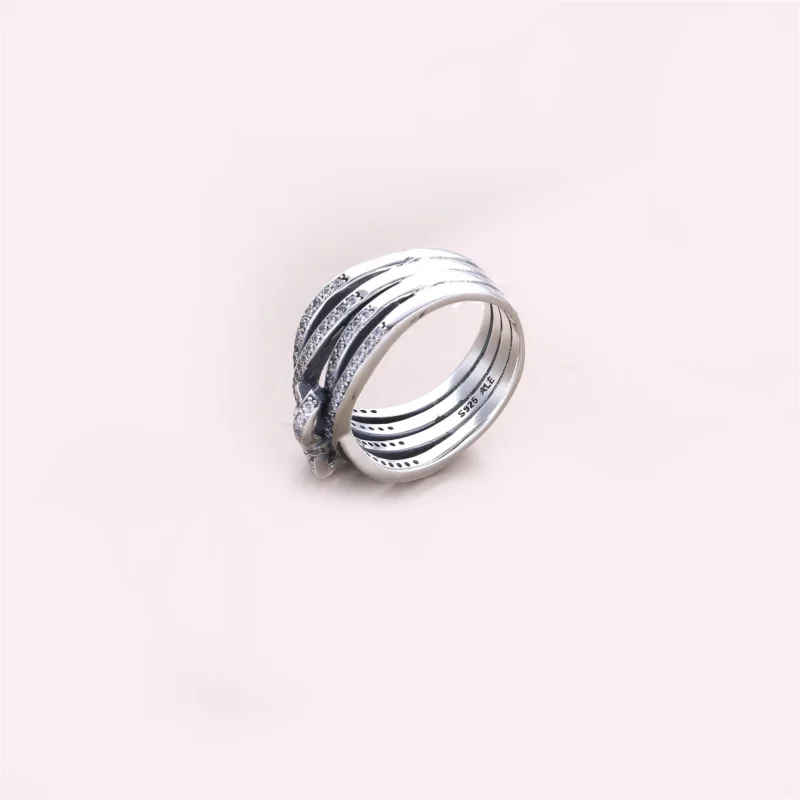 (image for) PANDORA Delicate Sentiments, Clear Cz Rings - 190995CZ - View 3