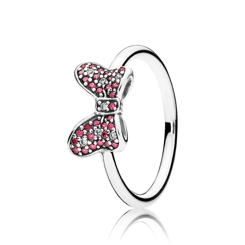 (image for) PANDORA Disney, Minnie's Sparkling Bow Rings - 190956CZR - Product Image