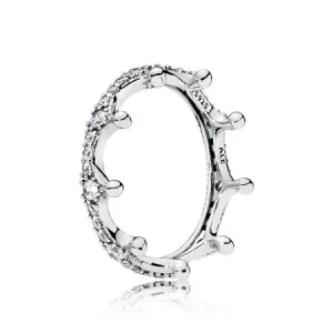 (image for) PANDORA Enchanted Crown Ring, Clear CZ - 197087CZ
