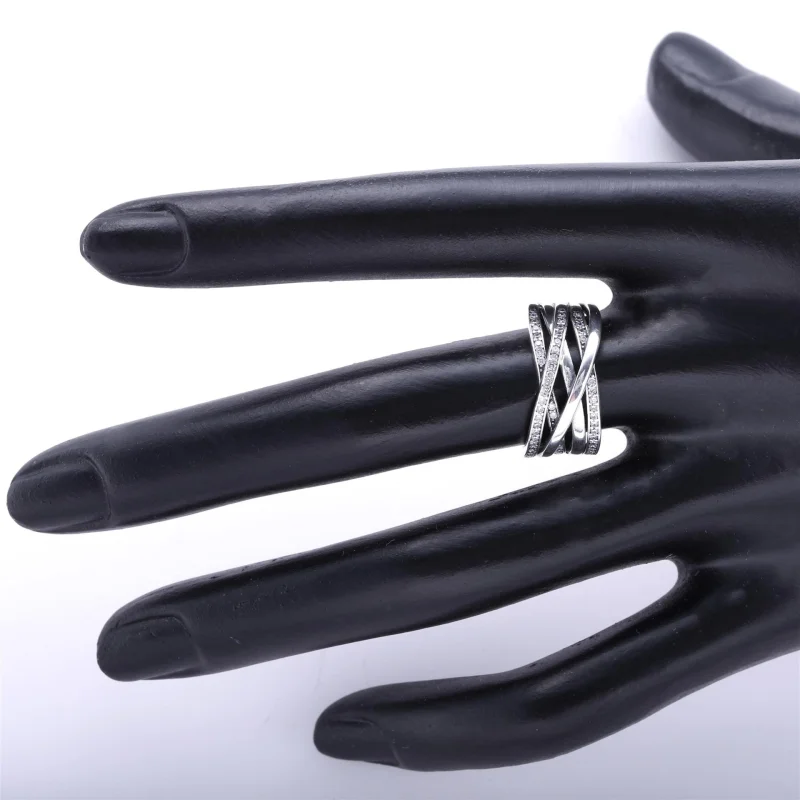 (image for) PANDORA Entwining Silver Rings - 190919CZ - View 3