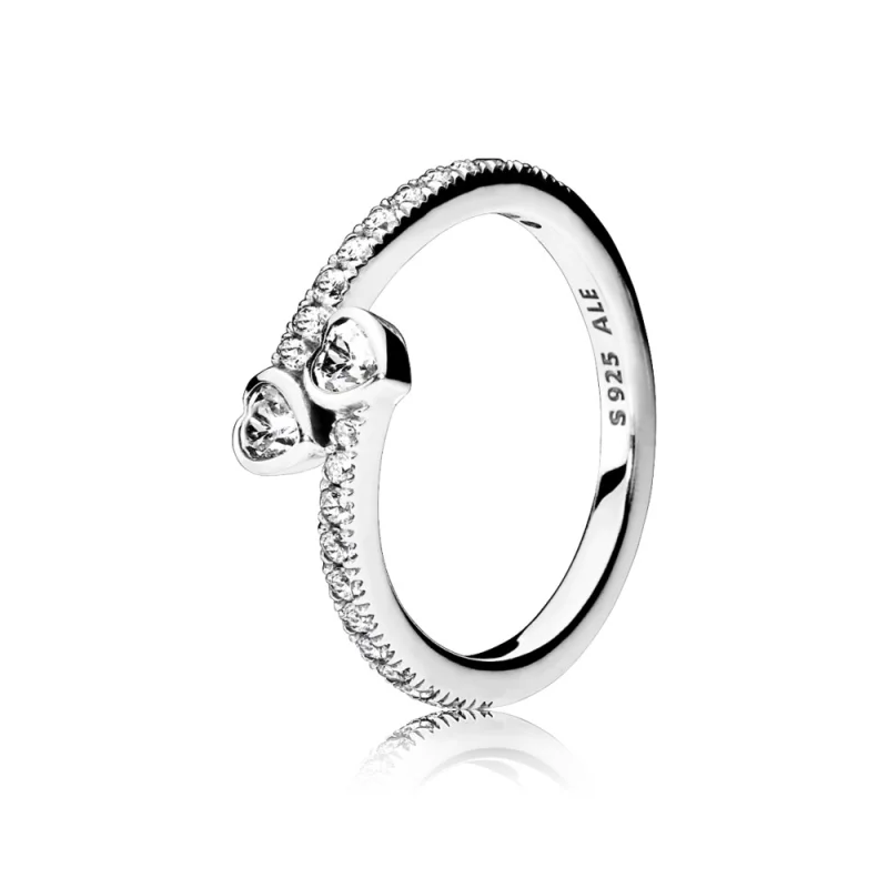 (image for) PANDORA Forever Hearts, Clear CZ Ring - 191023CZ - Product Image
