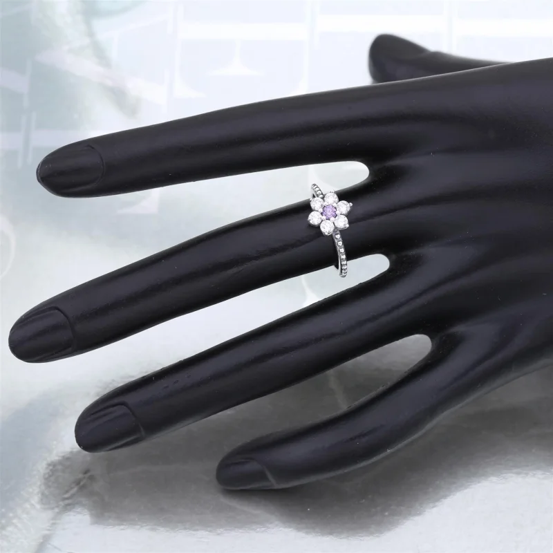 (image for) PANDORA Forget Me Not Ring - 190990ACZ - View 4