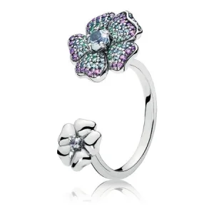 (image for) PANDORA Glorious Blooms Ring, Multi-Colored CZ - 197086NRPMX