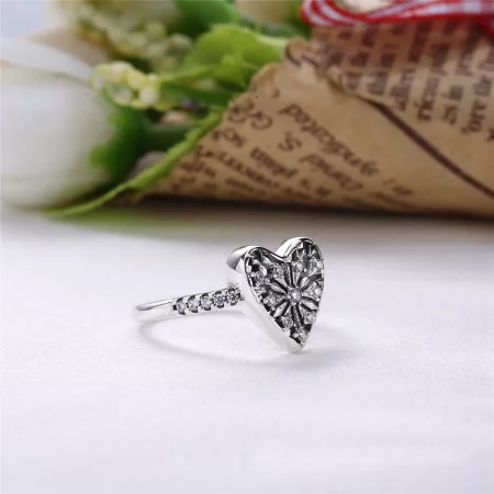 PANDORA Heart of Winter Ring, Clear CZ - 196371CZ